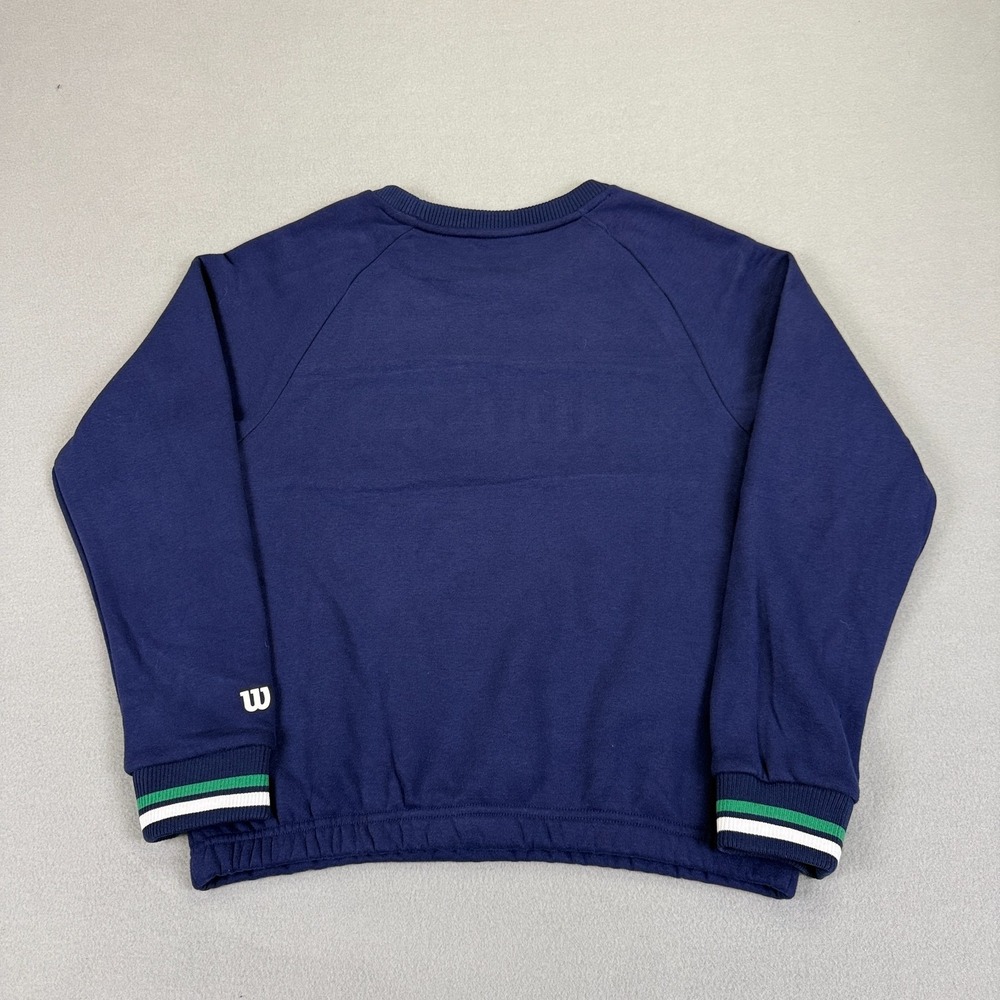 Wilson Crew Neck Youth Girls Sweatshirt Sz XL (14/16) Navy Retro Sport Soft NWT - Picture 9 of 14